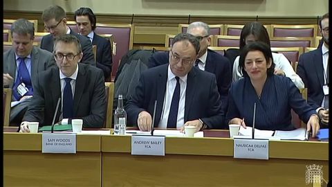 Witness(es): Andrew Bailey, Chief Executive Officer, Financial Conduct Authority; Nausicaa Delfas, Executive Director of International, Financial Conduct Authority; Sam Woods, Deputy Governor for Prudential Regulation and Chief Executive Officer of the Prudential Regulation Authority, Bank of England